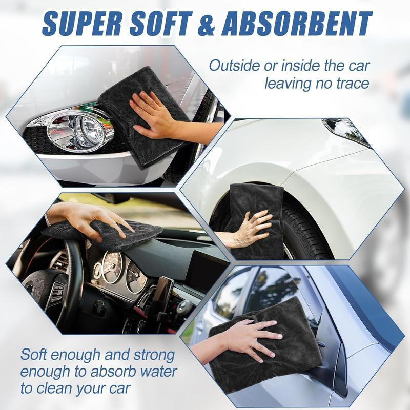 Daluco-Super Absorbent Car Towel, Twist Ring Super Absorbent Car Drying Towel, Car Drying Towel, 1300GSM Microfiber Towel